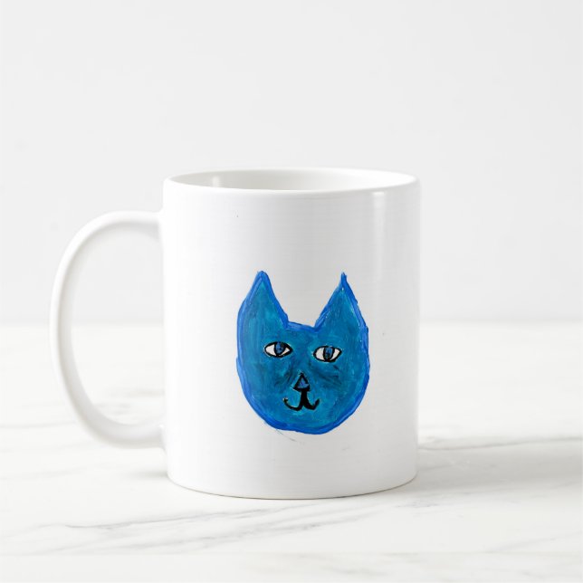 Taza De Café Gato azul (Izquierda)
