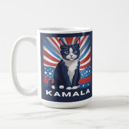 Taza De Café Gato azul para los demócratas en las elecciones de