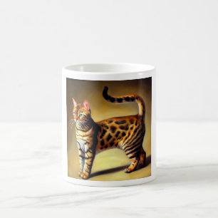 Taza De Café Gato Bengal