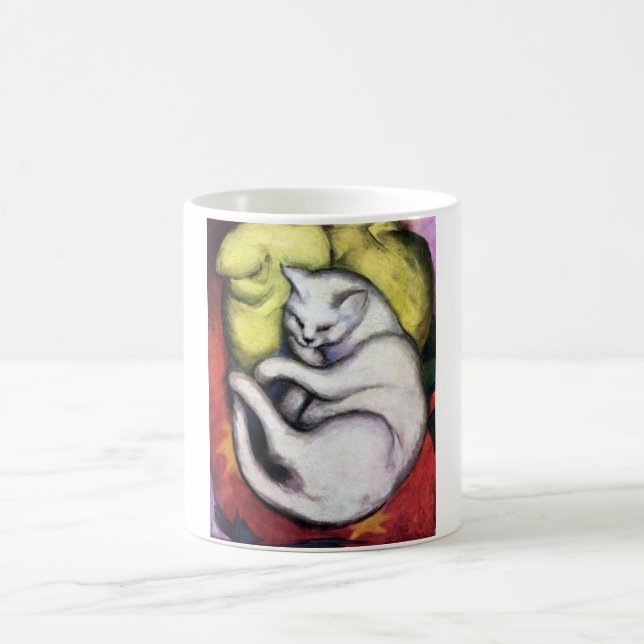 Taza De Café Gato blanco, Franz Marc (Centro)