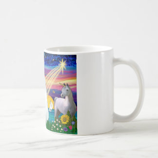 Taza De Café Gato Blanco - Noche Mágica