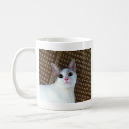 Taza De Café Gato blanco sorprendido