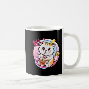 Taza De Café Gato Boba Tea Bubble Tea Cat Lover Anime Kawaii Ne