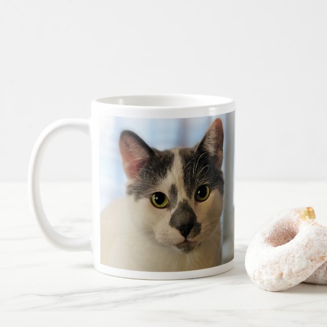 Taza De Café Gato Bonito (Con donut)