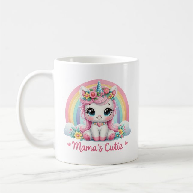 Taza De Café Gato bonito de mamá (Izquierda)