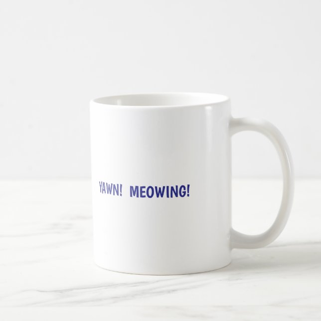 Taza De Café Gato bostezo (Derecha)