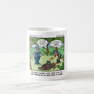 Taza De Café Gato Bueno Gato Malo U Maullar Regalos y Camisetas