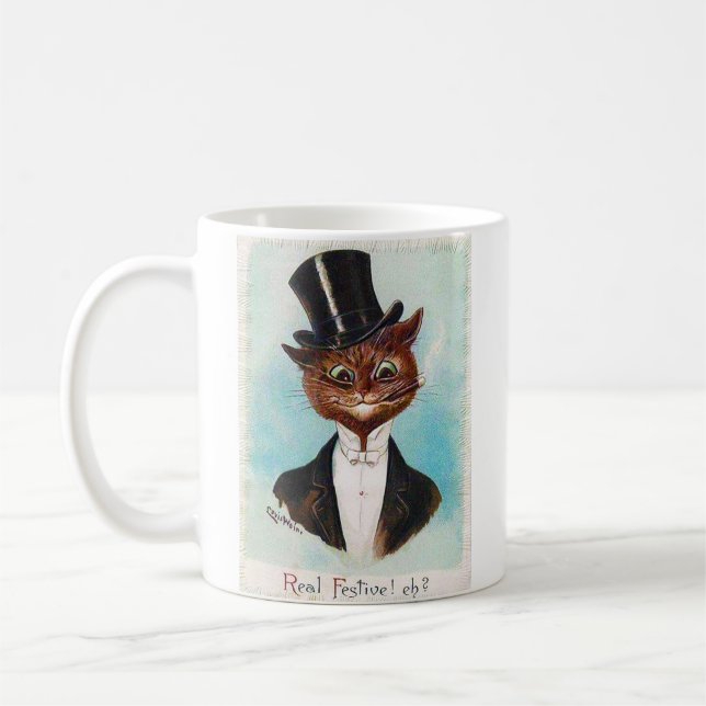 Taza De Café Gato Caballero, Louis Wain (Izquierda)