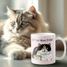 Taza De Café Gato Calico del Día de la Madre