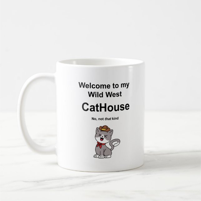 Taza De Café Gato caprichoso (Izquierda)