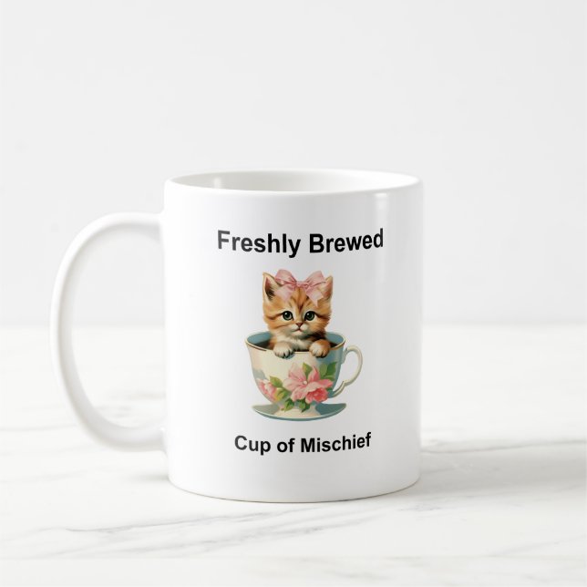 Taza De Café Gato caprichoso (Izquierda)
