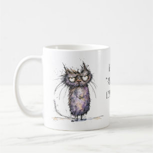 Taza De Café Gato caprichoso con cara de fingir escuchar Humor