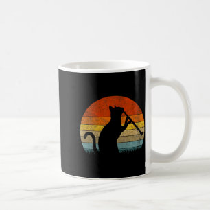 Taza De Café Gato Clarinete Divertido Músico Clarinete Retro