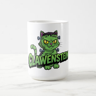 Taza De Café Gato Clawenstein Green Halloween