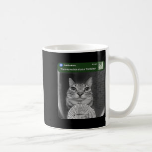 Taza De Café Gato con anillo con meme de movimiento