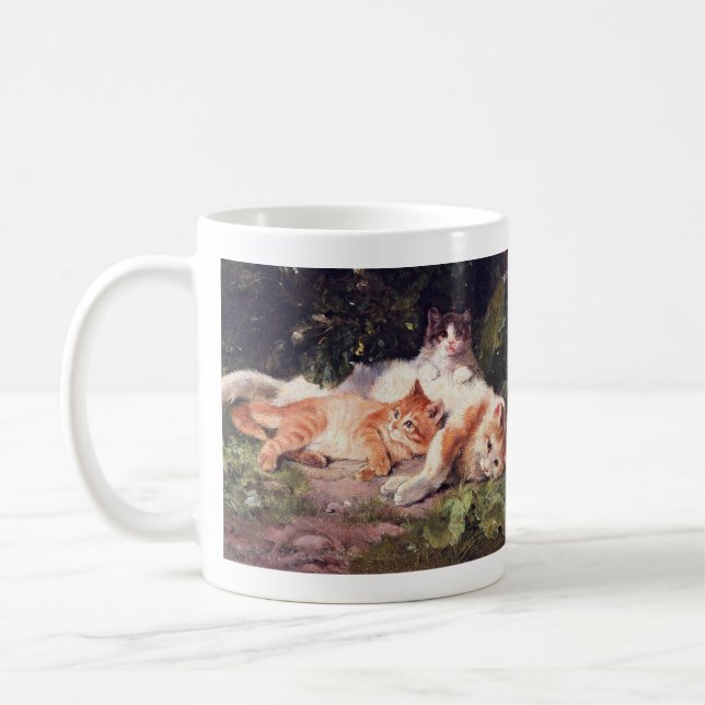 Taza De Café Gato con Bella Artes gatito (Izquierda)