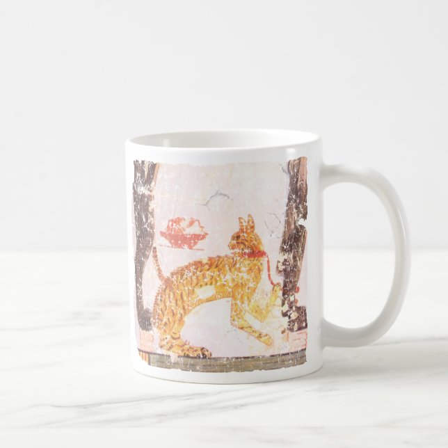 Taza De Café gato con collar (Derecha)