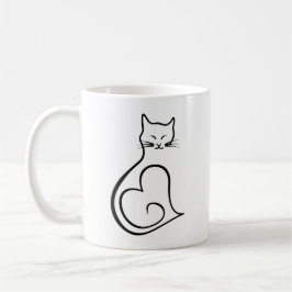 Taza De Café Gato - Corazón
