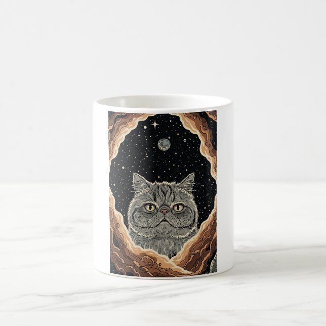 Taza De Café Gato Cósmico (Centro)