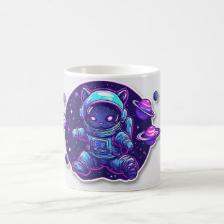 Taza De Café Gato Cósmico Astronauta – Café Explorador del Espa