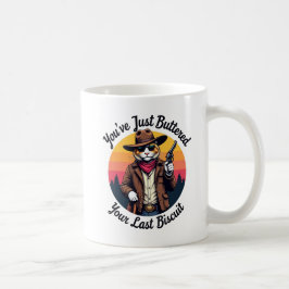 Taza De Café Gato Cowboy Funny | Acabas de manchar