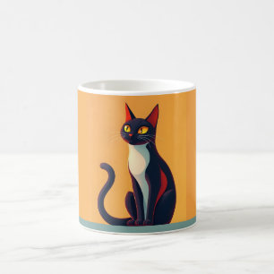 Taza De Café Gato curioso