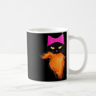 Taza De Café Gato Dama Contra Naranja Felon 2024 Halloween Tee