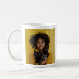 Taza De Café Gato Damas de Kamala Ochre Mug