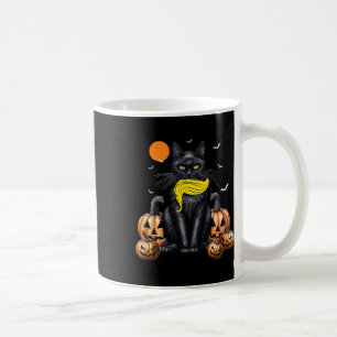 Taza De Café Gato Damas De La Calabaza De Halloween De Kamala H