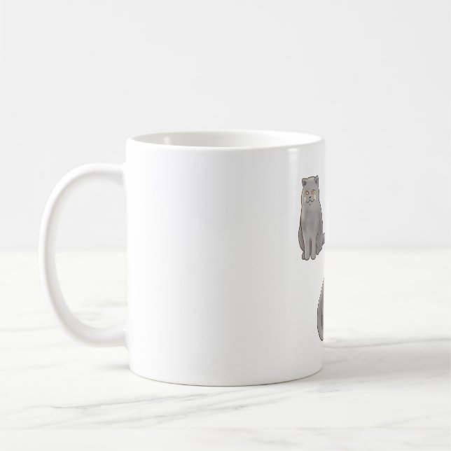 Taza De Café Gato de acorazado británico Magic (Izquierda)