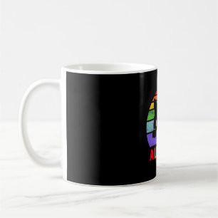 Taza De Café Gato De Aliado Lgbt Sé Amable Gay Arcoiris Funny L