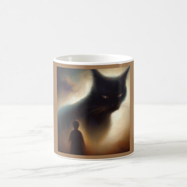 Taza De Café Gato de animal espiritual 1 (Centro)