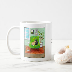 Taza De Café Gato de atigrado naranja y esmoquin Nombre persona