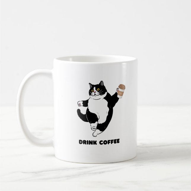 Taza De Café Gato de Barista (Izquierda)