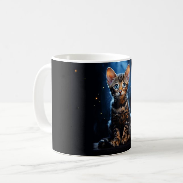 Taza De Café Gato de Bengala (Anverso izquierdo)