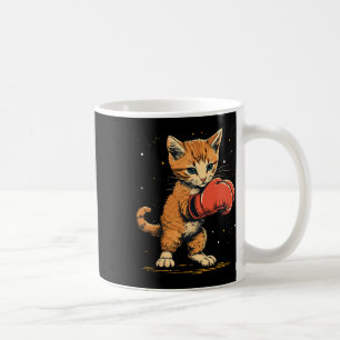 Taza De Café Gato De Boxer En Boxeo Hombres Mujeres Niños