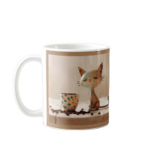 Gato de café de Buenos días