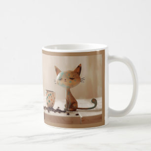 Taza De Café Gato de café de Buenos días