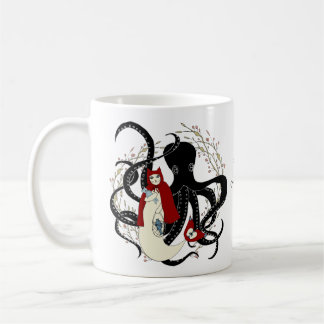 Taza De Café Gato de Caperucita Roja