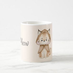Taza De Café Gato de Crema Meow