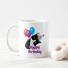 Taza De Café Gato de cumpleaños feliz