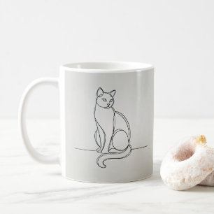 Taza De Café gato de dibujo en línea