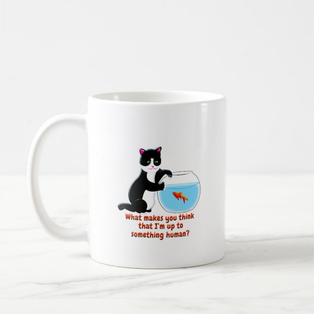 Taza De Café Gato de Fishbowl (Izquierda)