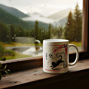 Taza De Café Gato de Fútbol Caprichoso de Medianoche - Amantes