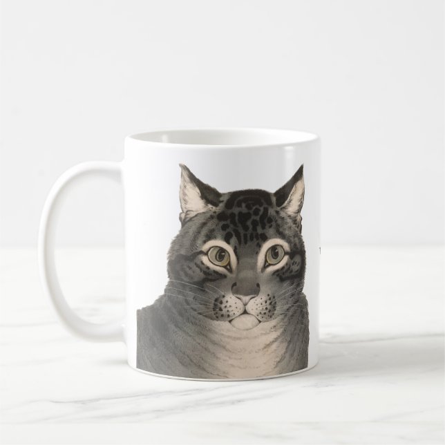 Taza De Café Gato de gato bonito del siglo XIX Bella Artes de l (Izquierda)