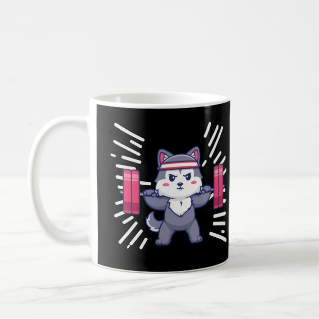 Taza De Café gato de gimnasia (Izquierda)
