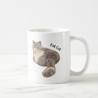 Taza De Café Gato de grasa