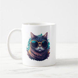 Taza De Café Gato de Guay con gafas de sol