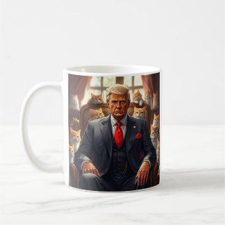 Taza De Café Gato de Guay MAGA TRUMP rodeado de KITTENS diverti