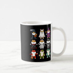 Taza De Café Gato de Guinea Fantasma Horror Calabaza de Guinea 